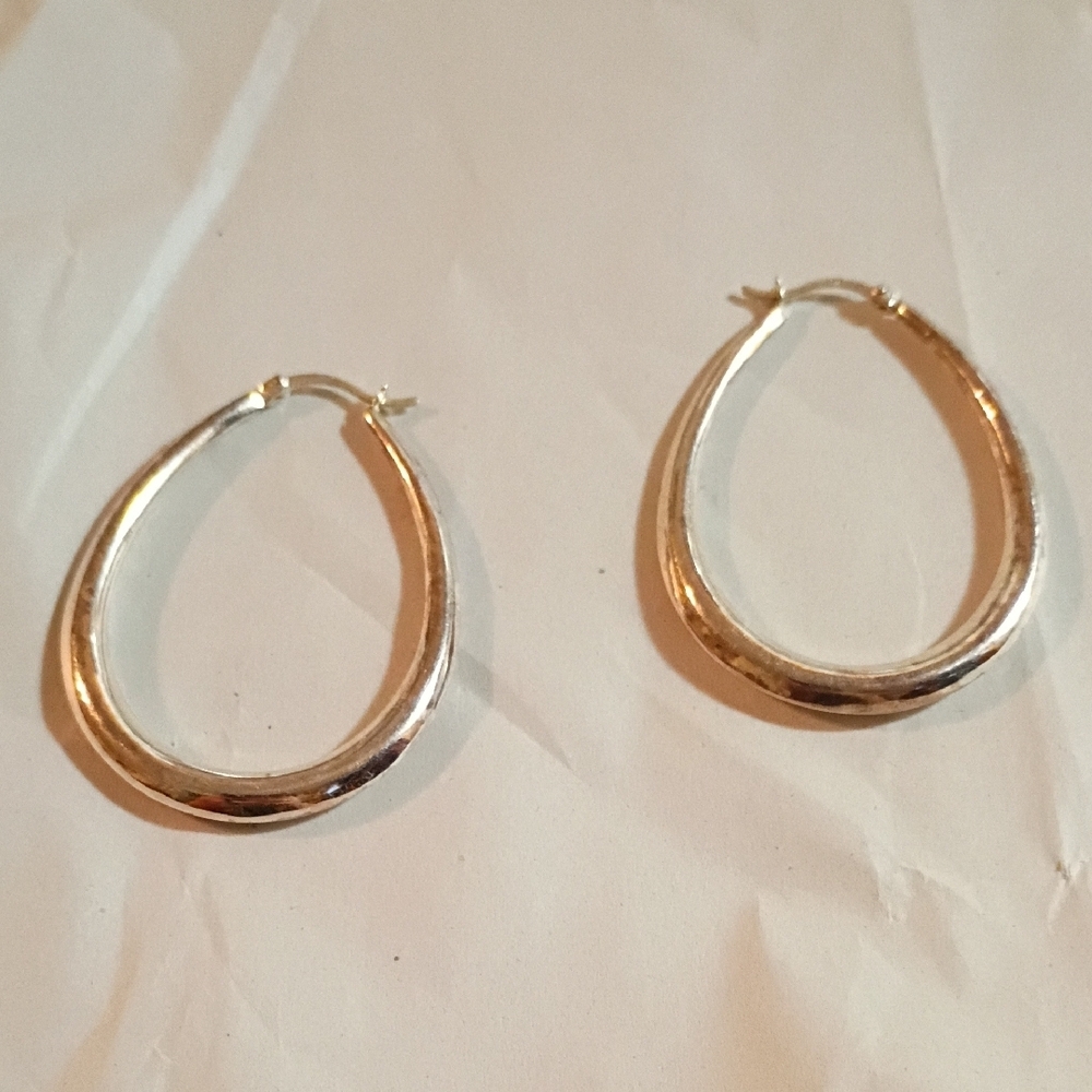Elegant Silver Hoop Earrings